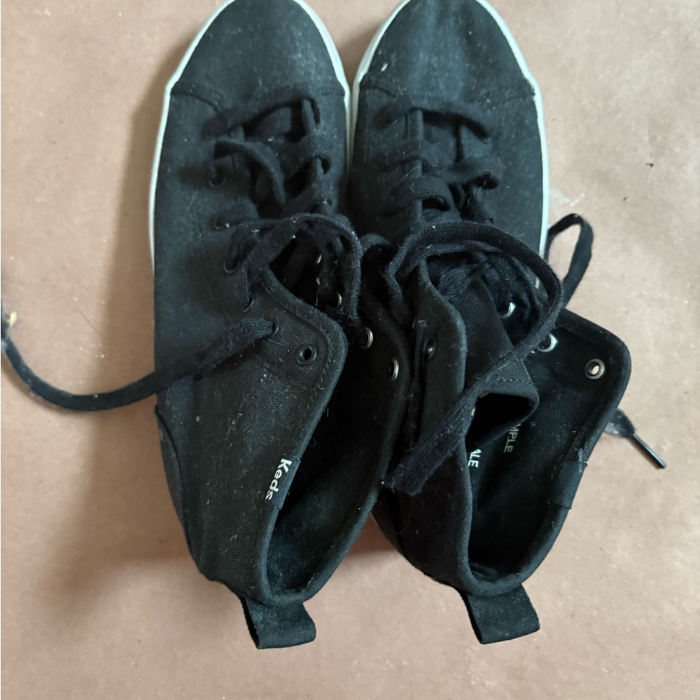 Keds Black Canvas High Top Sneakers